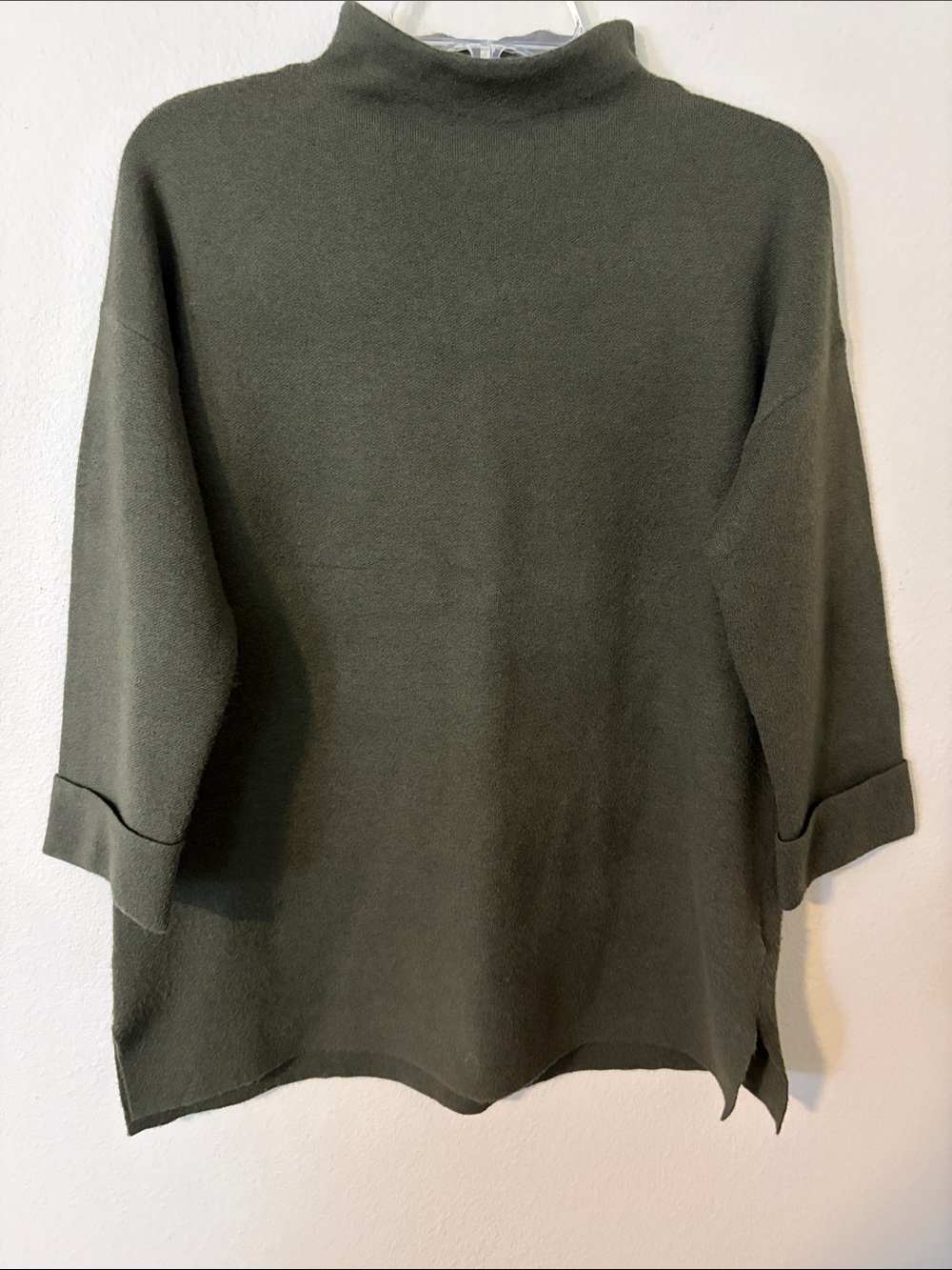 Tahari Olive Green Turtleneck Sweater